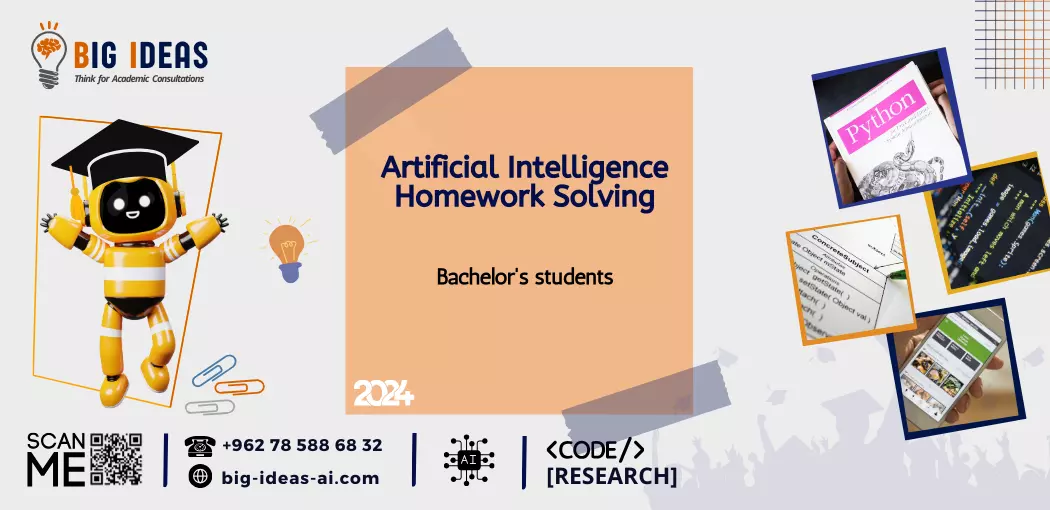 Machine Learning assignments, Supervised learning, unsupervised learning, classification algorithms, regression models, clustering techniques, feature engineering in ML, Natural Language Processing (NLP) assignments, Text classification, named entity recognition (NER), sentiment analysis, language modeling, text summarization, machine translation in NLP, Computer Vision assignments, Image classification, object detection, image segmentation, facial recognition, transfer learning in computer vision, Reinforcement Learning assignments, Markov decision processes, Q-learning, deep reinforcement learning, policy gradients, reinforcement learning algorithms, AI Ethics, Bias in AI, explainability and interpretability in AI, ethical considerations in AI, fairness and accountability in AI, privacy concerns in AI, Knowledge Representation and Reasoning, Semantic networks, frames in AI, ontologies in AI, expert systems, common-sense reasoning AI Project Implementation assignments, Developing AI applications, building AI models, integrating AI into systems, AI model deployment, AI system evaluation and optimization, AI Research Papers assignments, AI research analysis, literature review in AI, AI research critique, improvements to AI models, extensions to AI approaches AI Algorithms and Techniques assignments, Genetic algorithms, neural networks, support vector machines (SVM), decision trees in AI, Bayesian networks, swarm intelligence, AI in Robotics assignments, Robot path planning, robot perception in AI, robot control algorithms, human-robot interaction in AI, autonomous robot navigation.